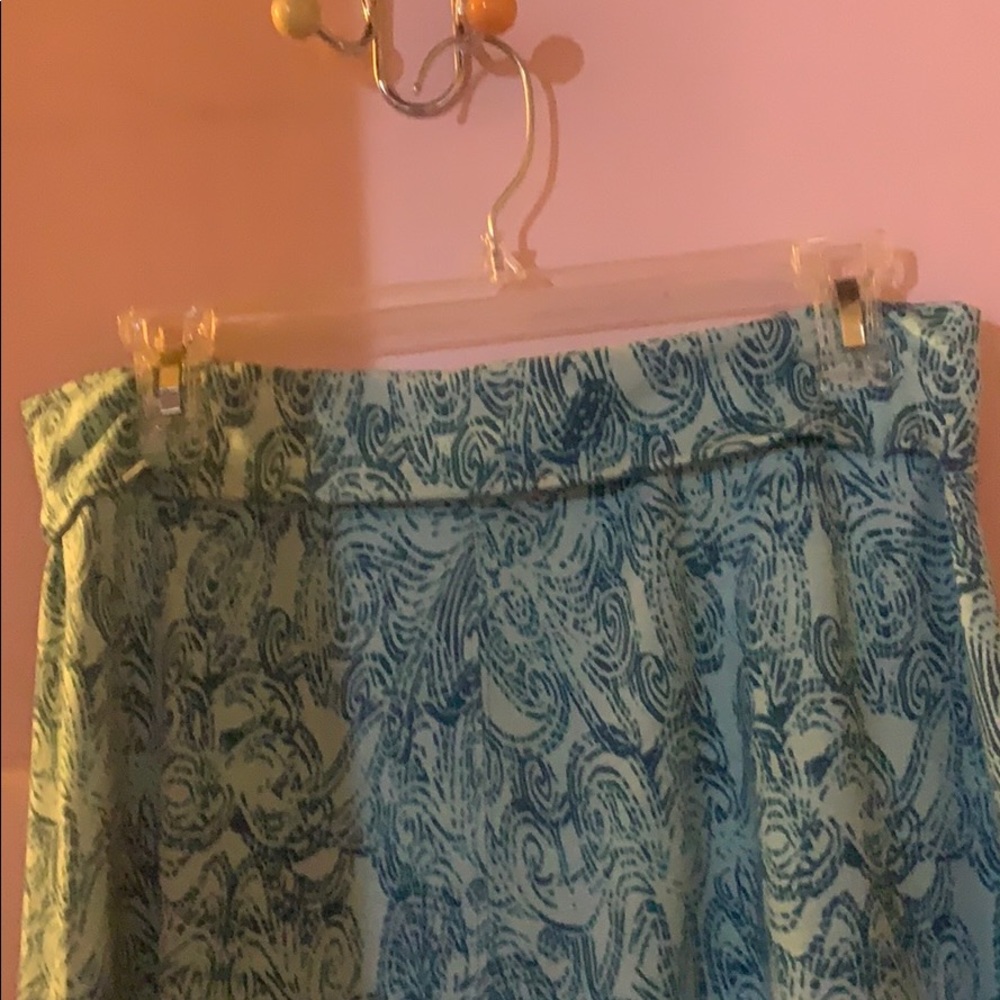Teal/aqua fold over skirt- never worn